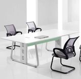 成都简约办公家具现代职员办公桌组合4人位屏风卡位员工电脑桌椅