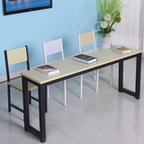 学生课桌培训班课桌椅员工培训桌单双人长条拼接会议桌组装书桌子