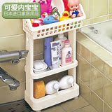日本进口创意卫浴置物架落地式浴室收纳架洗手间卫生间用品整理架