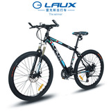 雷克斯山地车自行车24速LAUX铝合金双碟刹禧玛诺男女学生山地车