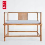 老榆木免漆圈椅现代打坐椅新中式实木家具简约禅椅太师椅明式茶椅