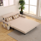 小户型布艺沙发床 多功能可折叠单人沙发1.2米 懒人拆洗家具1.8米