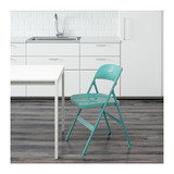 西安春秋宜家代购 IKEA 夫洛德 折叠椅, 天蓝色  餐椅  户外椅