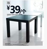 西安宜家专业代购 IKEA 拉克 边桌简约 55x55x45 白色 黑色 褐色