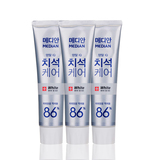 韩国代购爱茉莉官方Median/麦迪安86%25韩国牙膏护理净白3支装