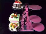 亚克力蛋糕架6层小吉他生日蛋糕架蛋糕展示架 多层架小提琴新品