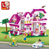 儿童拼装女孩益智过家家玩具公主城堡别墅模型益智兼容乐高积木