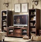 HH 美式乡村实木电视柜 简约储藏地柜  客厅家具电视组合柜定制