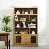 可定制现代简约置物架简易实木家具书架书柜创意中式收纳架储物柜