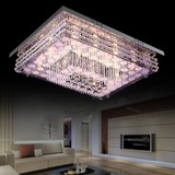 现代led水晶灯客厅灯长方形包邮 卧室吸顶灯中山灯具 平板低压灯