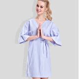 韩版夏季女日式纯棉质睡袍加大码浴袍公主甜美短袖薄款小性感睡衣