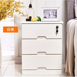 床头柜整装现代中式简约实木收纳卧室边柜宜家储物柜沙发特价白色
