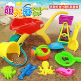 正版阳光海岸儿童沙滩玩具套装豪华大号宝宝戏水玩具车玩沙工具