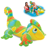 原装正品INTEX儿童水上动物坐骑 蜥蜴坐骑成人游泳圈充气玩具包邮