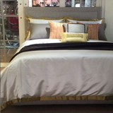 现代简约新中式11件纯色样板房间床品别墅展厅多件套床上用品直销