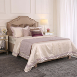 奢华样板房间床品10套件新中式紫色展厅欧式床上用品四多件套直销