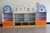 直销幼儿园托儿所收纳玩具组合柜实木书包柜卡通边角柜鞋柜杂物柜