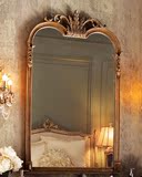 欧式浴室镜 新古典美式梳妆化妆镜框 雕花镂空壁挂式方形装饰镜子