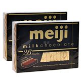 日本进口食品Meiji/明治 钢琴牛奶巧克力120g/盒*2 朱古力零食