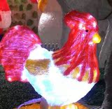 热销LED公鸡造型水晶树灯户外亮化灯光节装饰水上乐园游乐场防水