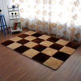 弹力丝 拼接地垫 绒面拼图地毯 加厚现代客厅茶几地垫 定制满铺