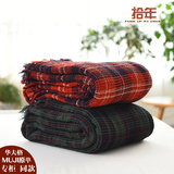 出口日本抗静电保暖华夫格毛毯休闲毯单人双人空调毯沙发毯盖毯