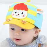 婴幼儿童帽春秋帽子0-1-2岁半女宝宝鸭舌帽5-6-7-8个月小女孩春季