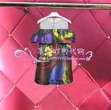可可尼2016夏新款正品代购印花彩绘无袖网纱连衣裙36204A021008F