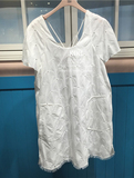 JUCYJUDY专柜正品代购2016夏款纯女装白色绣花连衣裙JQOP421N-698