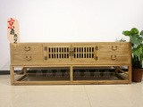 老榆木电视柜现代简约实木客厅电视机柜组合家具中式地柜矮柜