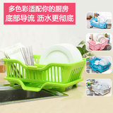 环保无毒无味大号洗碗沥水架 家用3件套碗碟筷勺子控水碗篮收纳筐