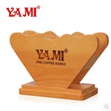 新品特价 YAMI 3016滤纸架 咖啡滤纸架子 木制 木质滤纸座 滤纸盒