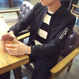秋季新款青少年韩版棒球服休闲时尚薄款学生夹克潮流修身男士外套