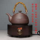 特价迷你黑色微晶板静音电陶炉粗陶壶陶瓷壶专用小茶炉煮茶光波炉