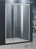 逸飞一字形移门简易淋浴房钢化安全玻璃卫生间沐浴屏风卫浴隔断