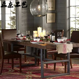 新中式餐厅餐桌餐椅组合小户型客厅原木色饭桌现代简约全实木家具