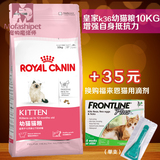 法国皇家幼猫粮K36 10kg 4-12个月幼猫-25省北京包邮 正品