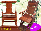 红木家具刺猬紫檀花梨木摇椅躺椅实木沙发阳台休闲午休椅中老人椅