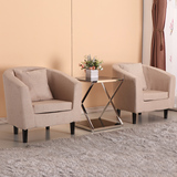 简约沙发组合小茶几套装布艺沙发商用休闲沙发椅咖啡茶椅酒店单人