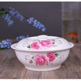 汤碗陶瓷碗带盖子微波炉用碗骨瓷碗大号碗韩式特价