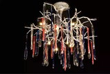 出口产品进口款式最新树枝造型铝质水晶手工玻璃简欧餐厅客厅吊灯
