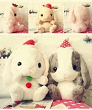 可爱垂耳兔公仔布娃娃小兔子玩偶抱枕毛绒玩具圣诞情人节女孩礼物