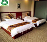 温州宾馆酒店家具床标间全套客房出租屋床头板软包床全套定制昆明