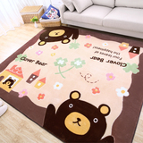儿童房可爱地毯公主爬行垫卡通卧室地毯儿童沙发游戏地毯宝宝地垫