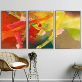 现代抽象图案油画 客厅装饰画沙发背景墙壁画大尺寸挂画 三联画