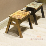 宜家简约小凳子时尚创意实木换鞋凳整装现代欧式板凳家用木凳包邮