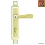 泰好工房纯铜锁简欧式全铜入户大门卧室内房门锁TH85-0303象牙白