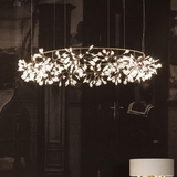 后现代设计师简约创意个性客厅餐厅咖啡厅卧室萤火虫艺术树叶吊灯