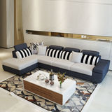 新款宜家布艺沙发组合可拆洗简约现代客厅小户型转角整装沙发包邮
