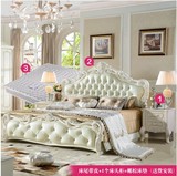 欧式床双人床1.8米白色床法式田园公主床实木床高箱床奢华婚床